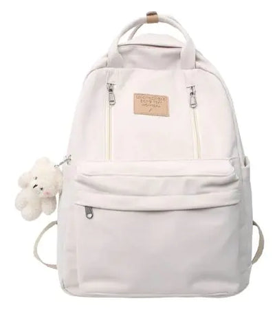 School Bag Double Zipper Tote Bags