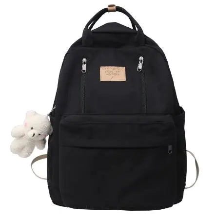 School Bag Double Zipper Tote Bags